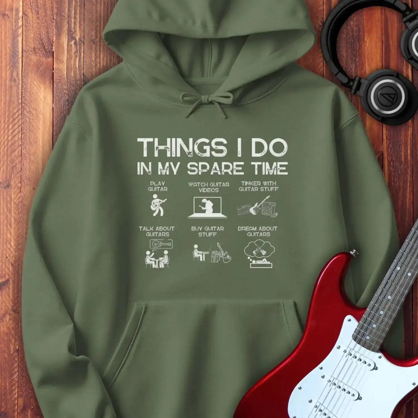 Things I do Hoodie Military Green