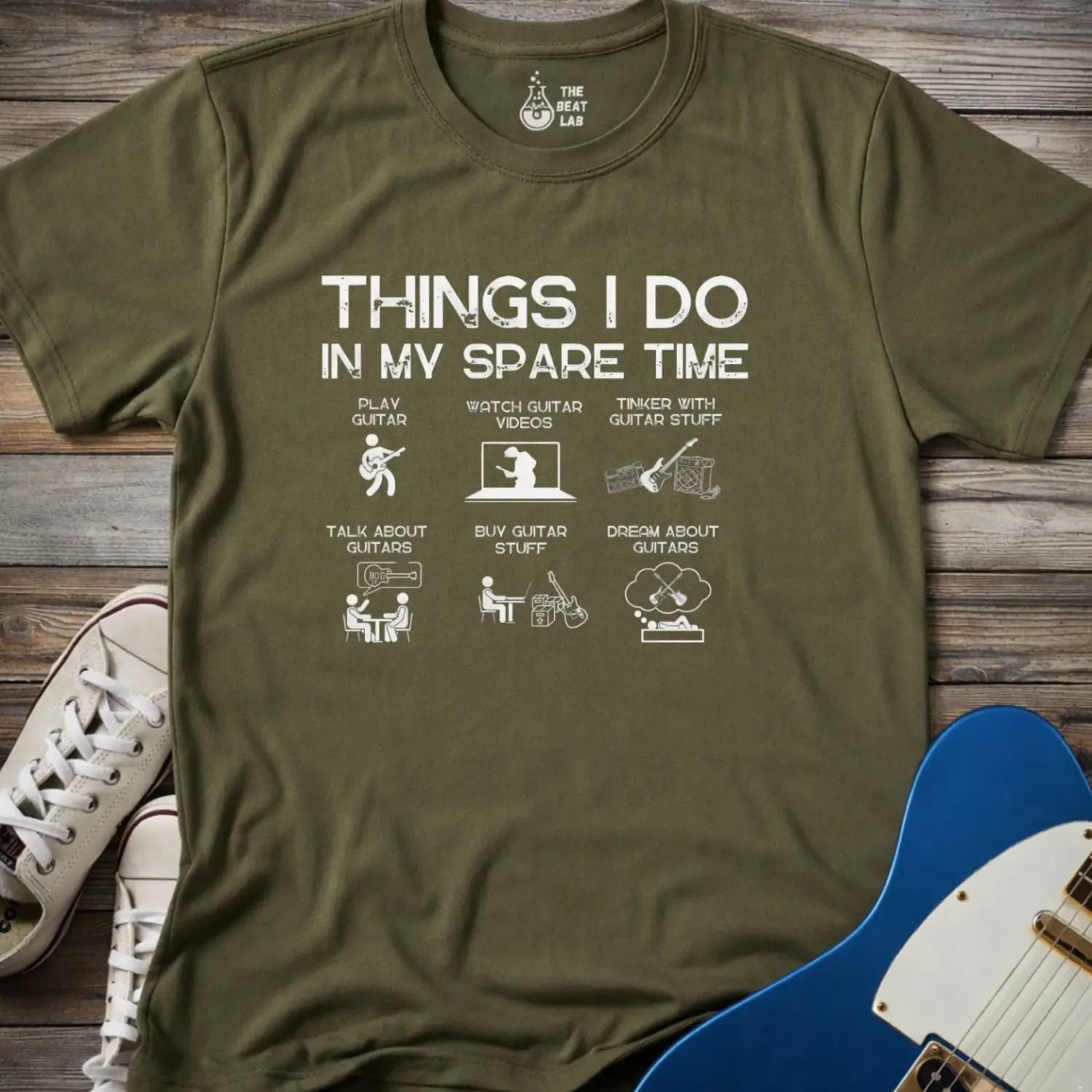 Things I Do T-shirt - Military Green / S - T-Shirt