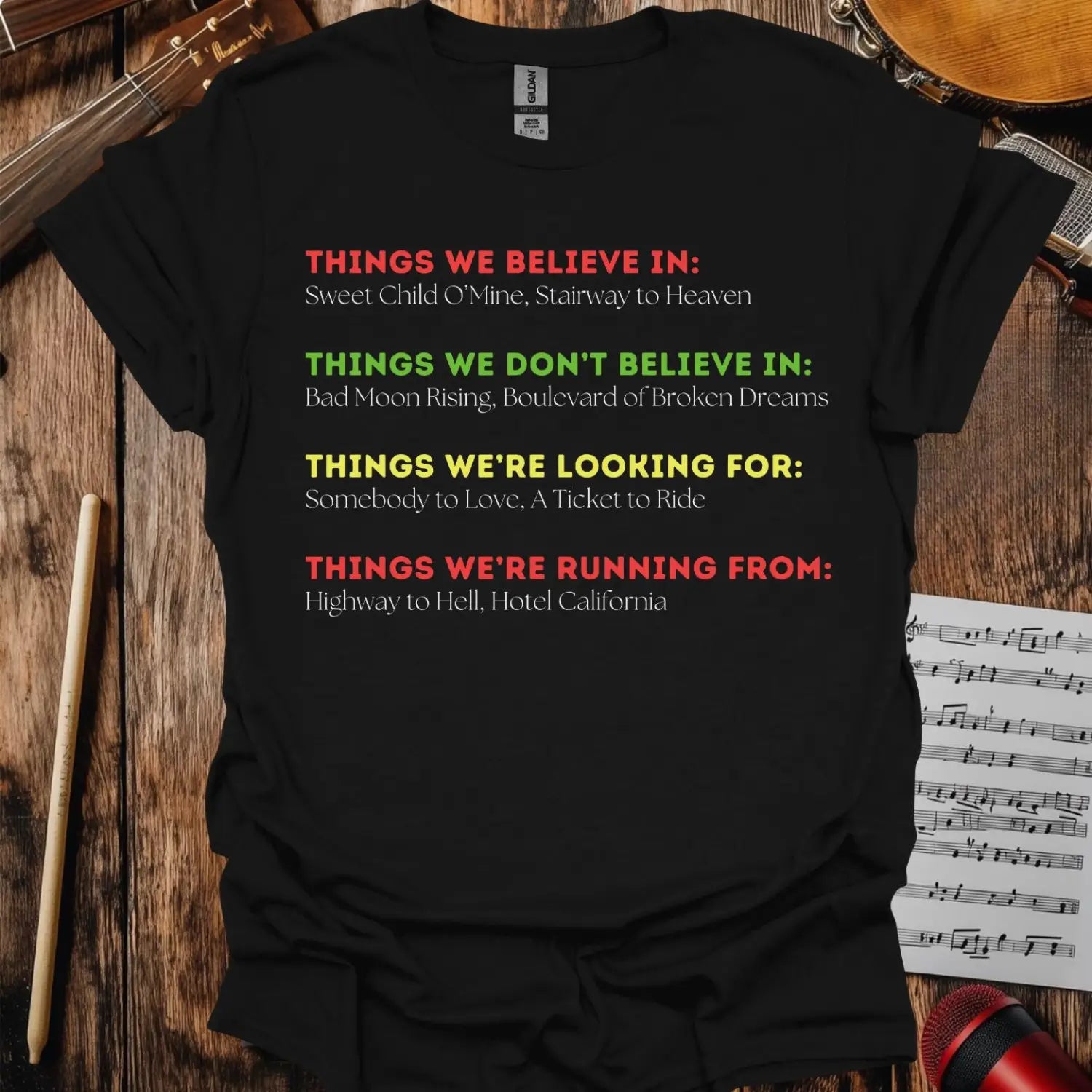 Things We Believe In T-shirt - S / Black - T-Shirt