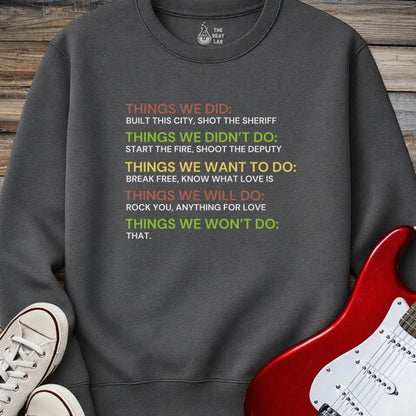 Things We Did Crewneck - Dark Heather / S - Sweatshirt