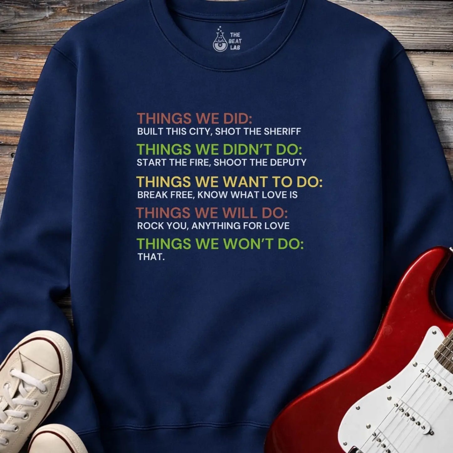 Things We Did Crewneck - Navy / S - Sweatshirt