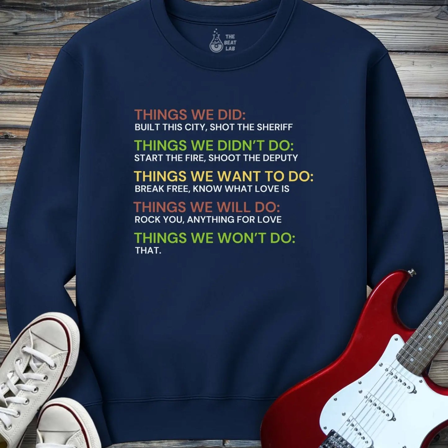 Things We Did Crewneck - Navy / S - Sweatshirt