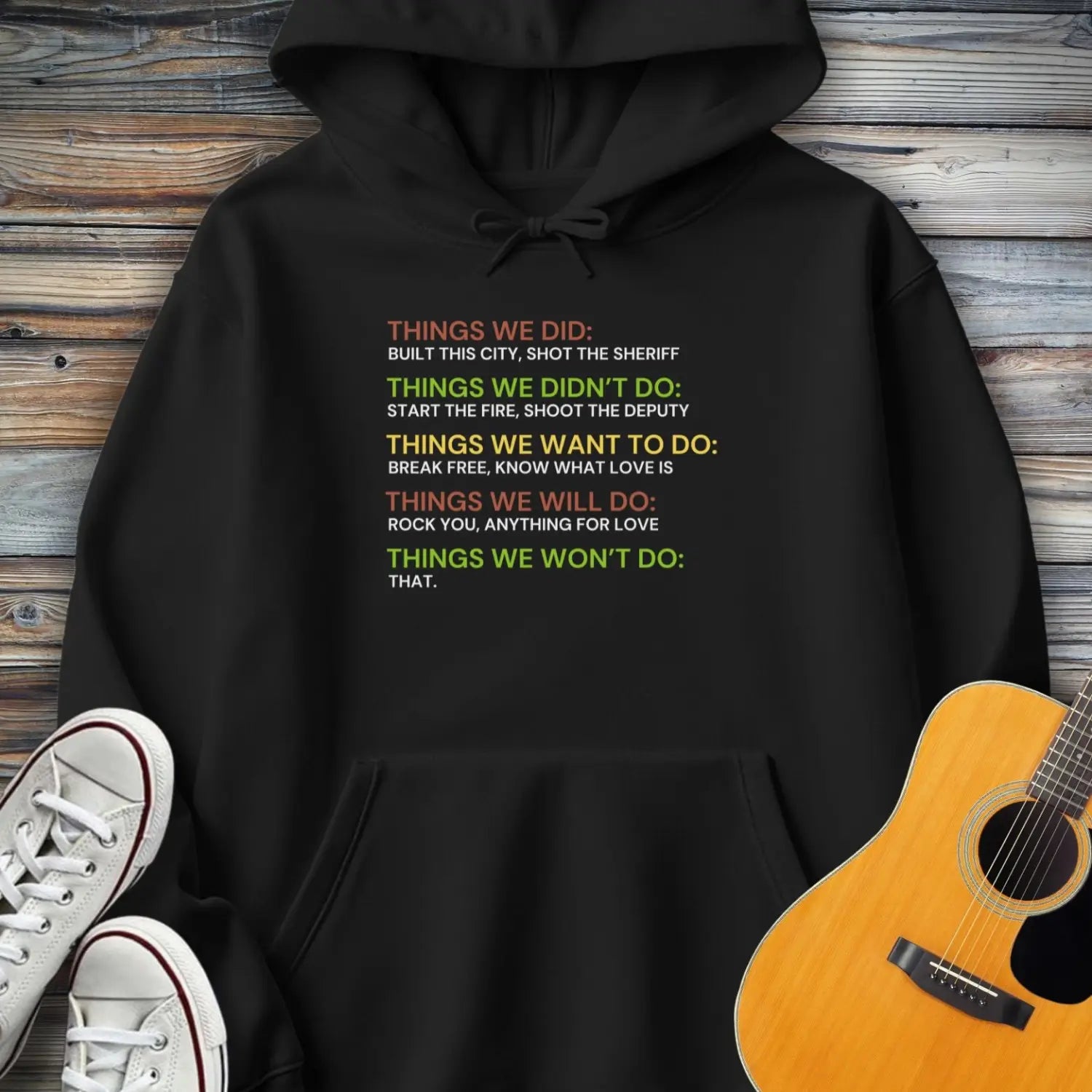 Things We Did Hoodie - Black / S - Hoodie