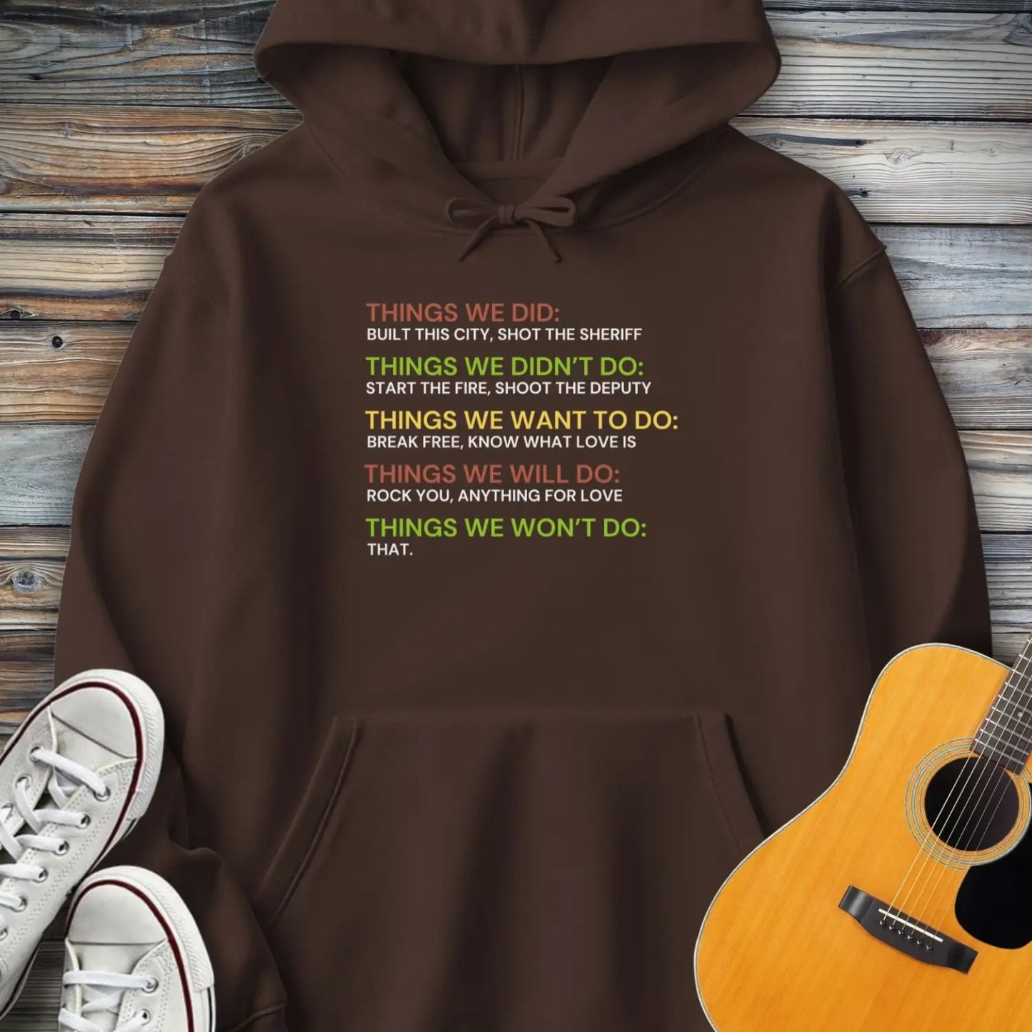 Things We Did Hoodie - Dark Chocolate / S - Hoodie