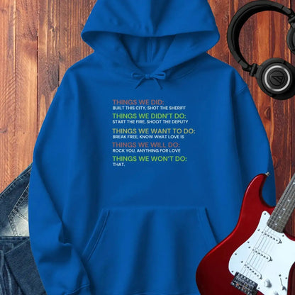 Things We Did Hoodie Royal