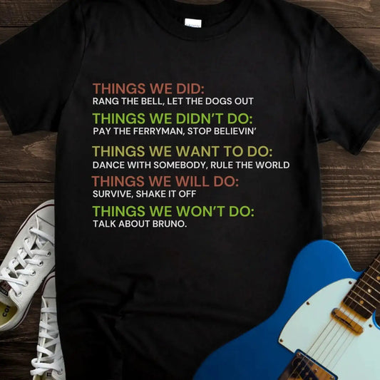Things We Did (II) T-shirt Black