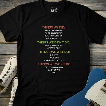 Things We Did (II) T-shirt - Black / S - T-Shirt