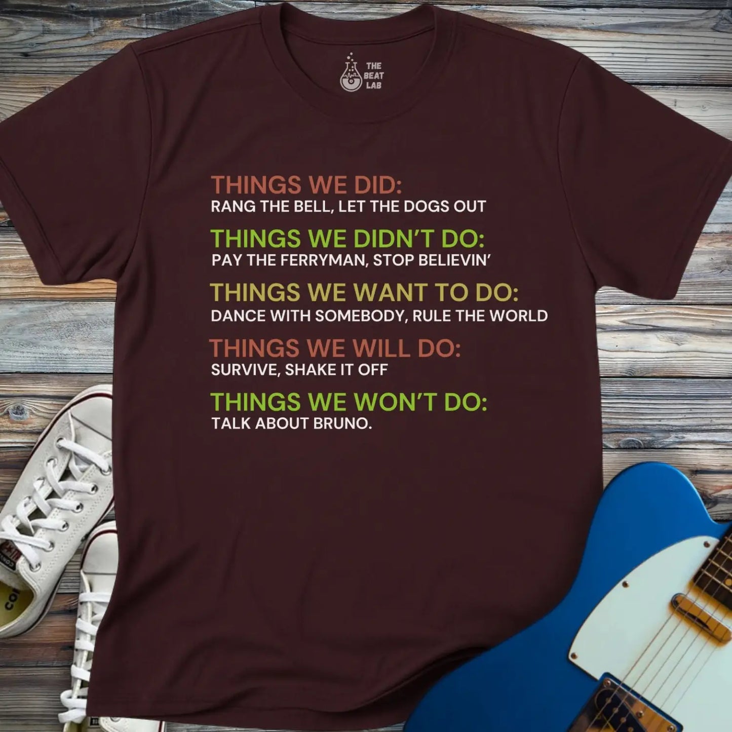 Things We Did (II) T-shirt - Dark Chocolate / S - T-Shirt