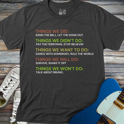 Things We Did (II) T-shirt - Dark Heather Grey / S - T-Shirt