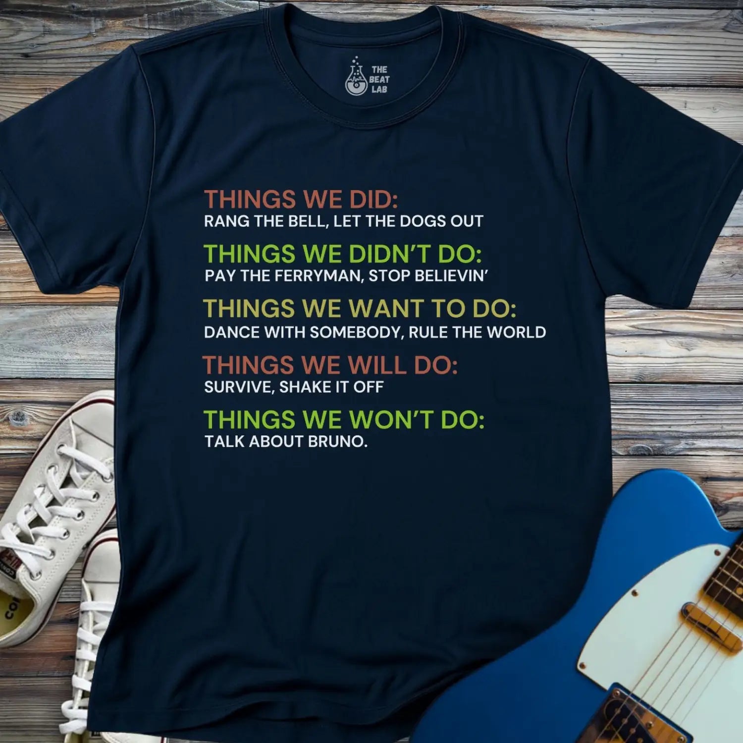 Things We Did (II) T-shirt - Navy / S - T-Shirt