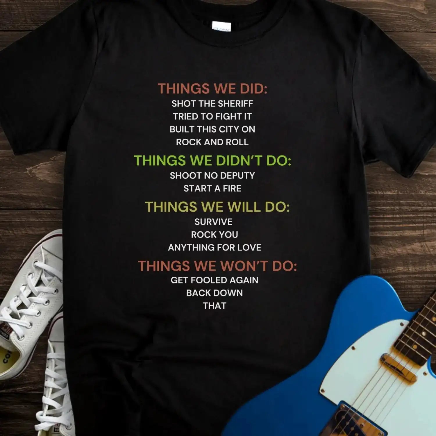 Things We Did (III) T-shirt Black