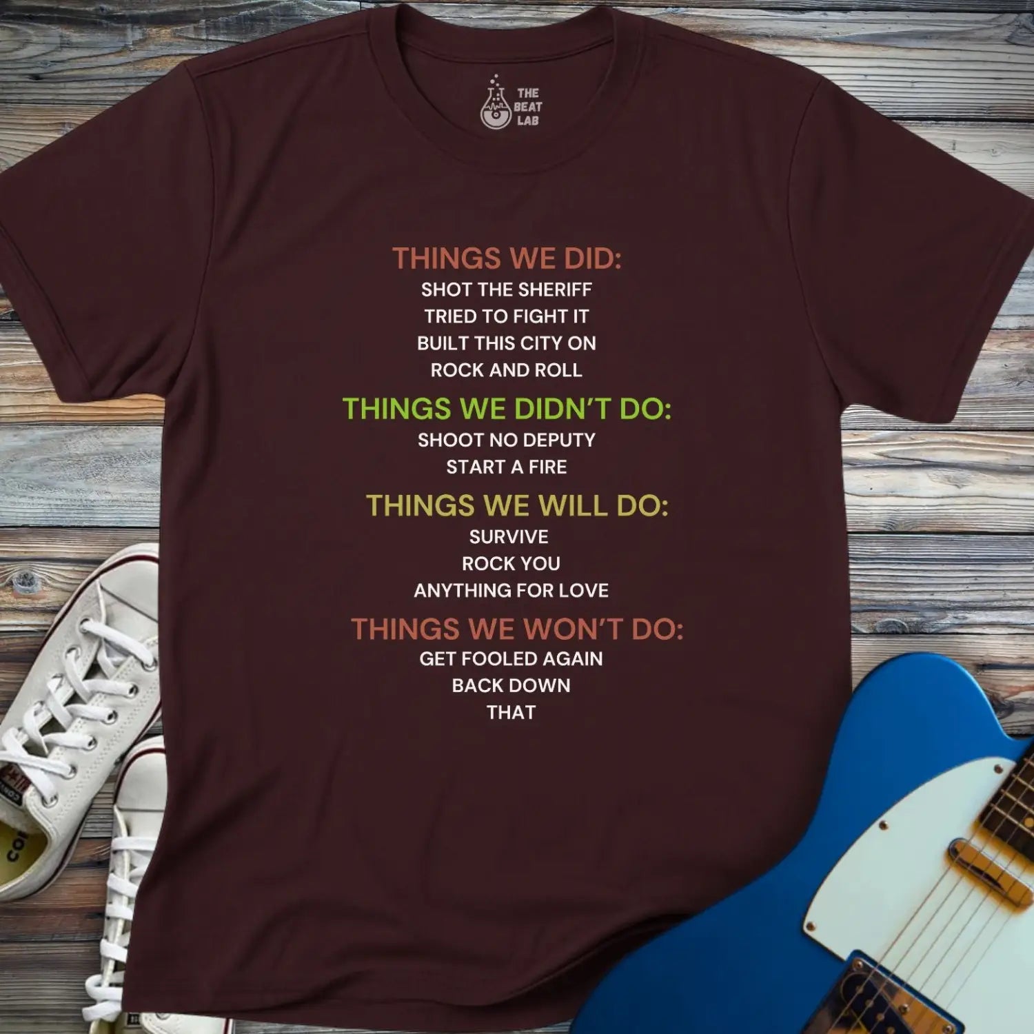 Things We Did (III) T-shirt - Dark Chocolate / S - T-Shirt