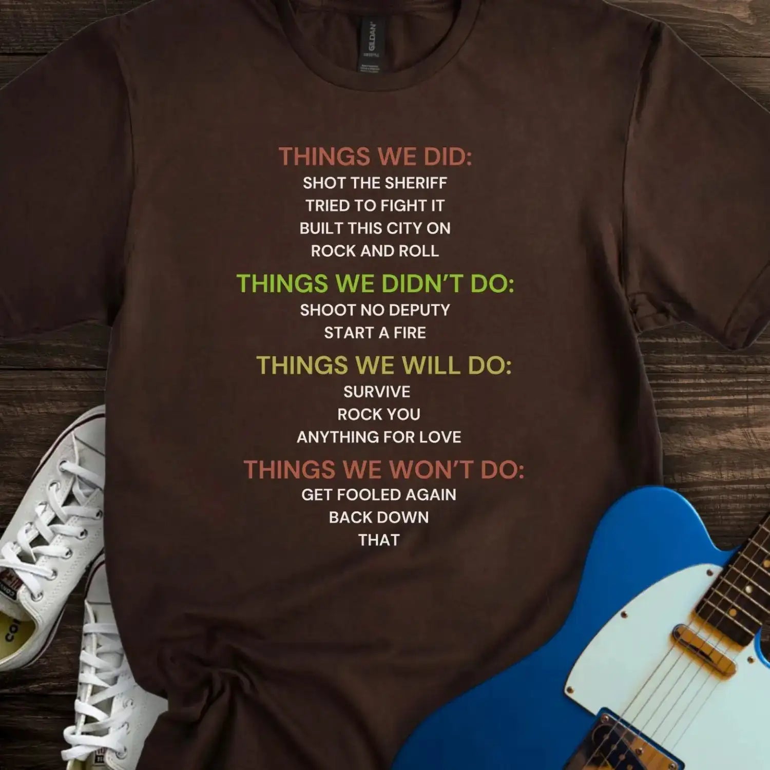 Things We Did (III) T-shirt Dark Chocolate