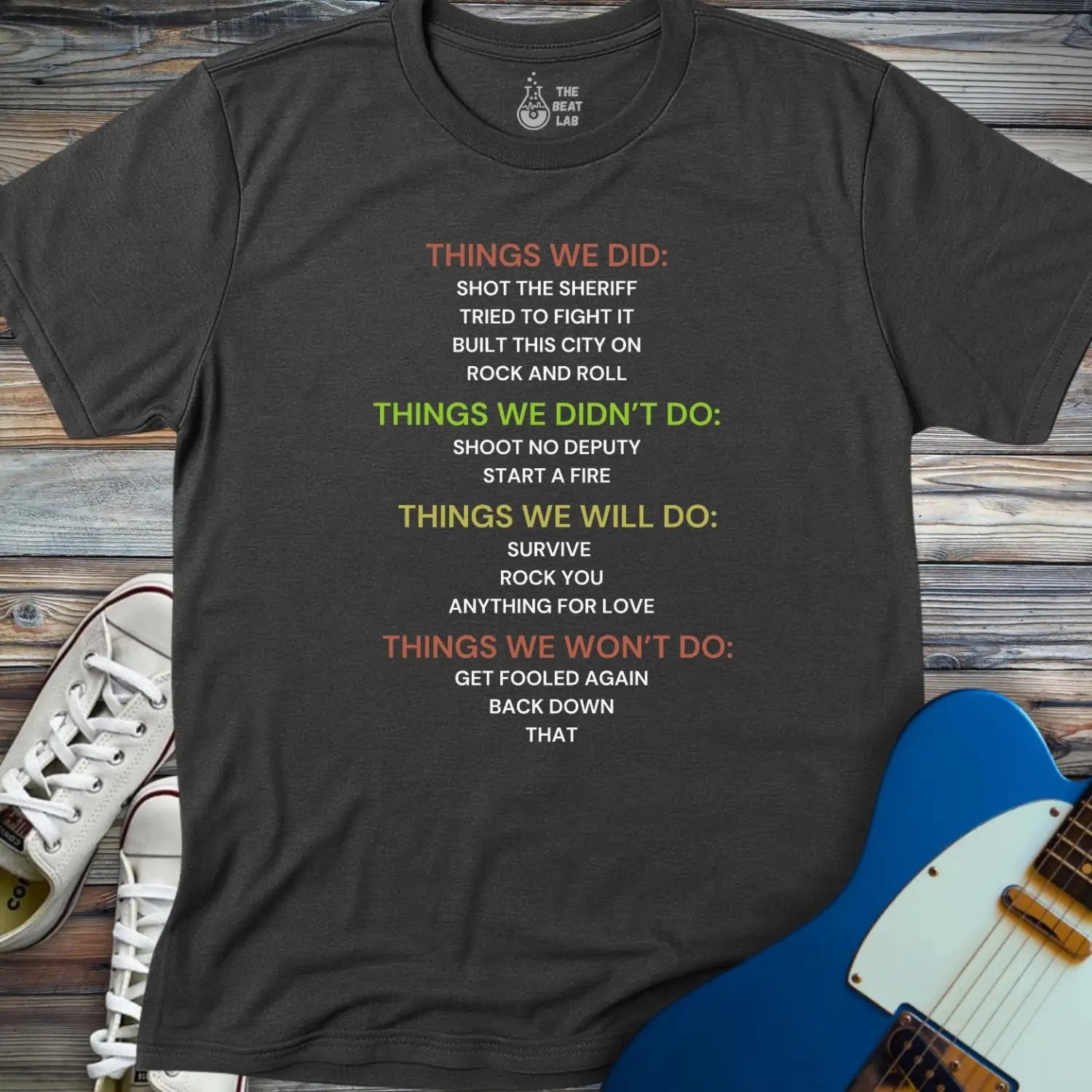 Things We Did (III) T-shirt - Dark Heather Grey / S - T-Shirt
