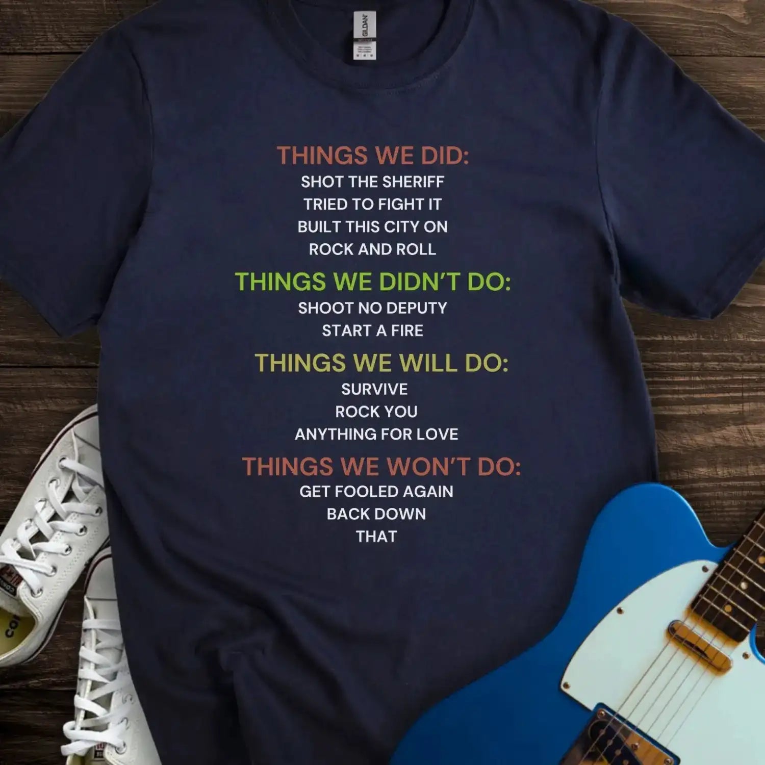 Things We Did (III) T-shirt Navy
