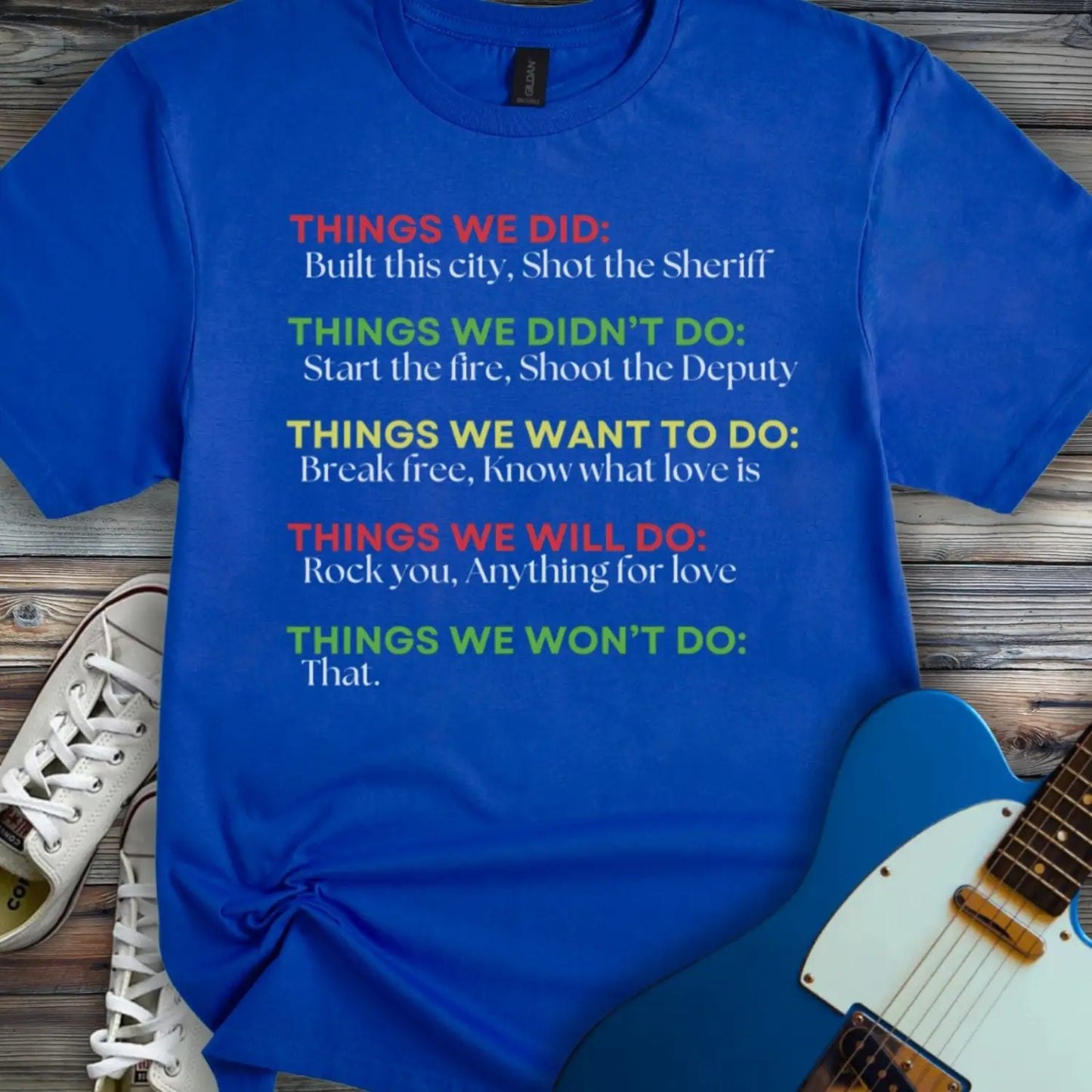 Things We Did (IV) T-shirt Royal