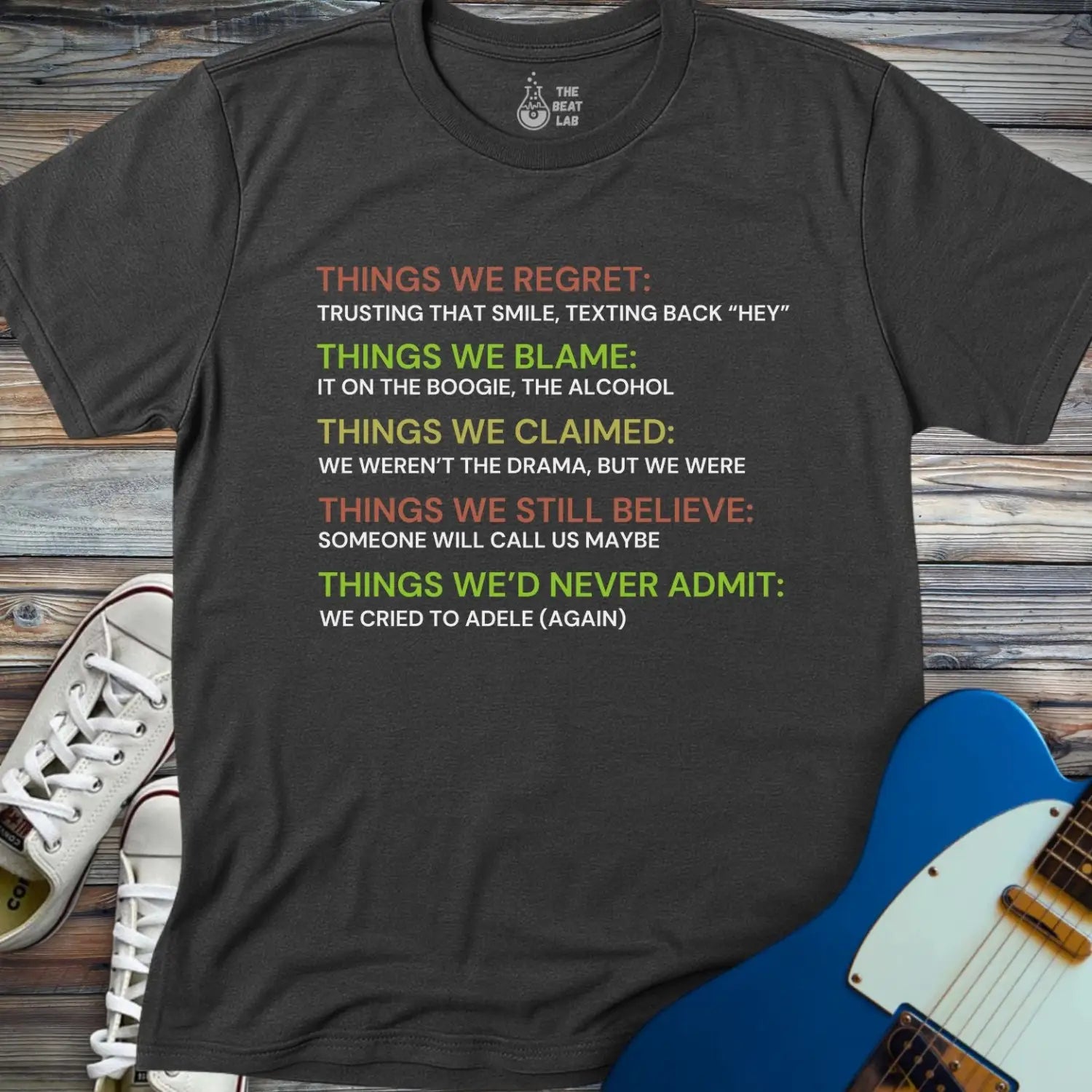 Things we regret T-shirt - Dark Heather Grey / S - T-Shirt