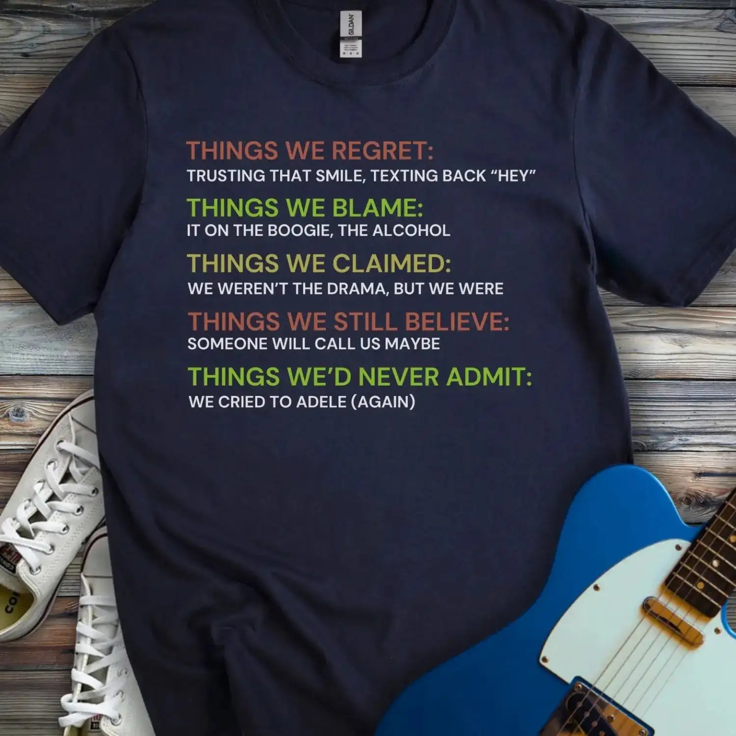 Things we regret T-shirt Navy