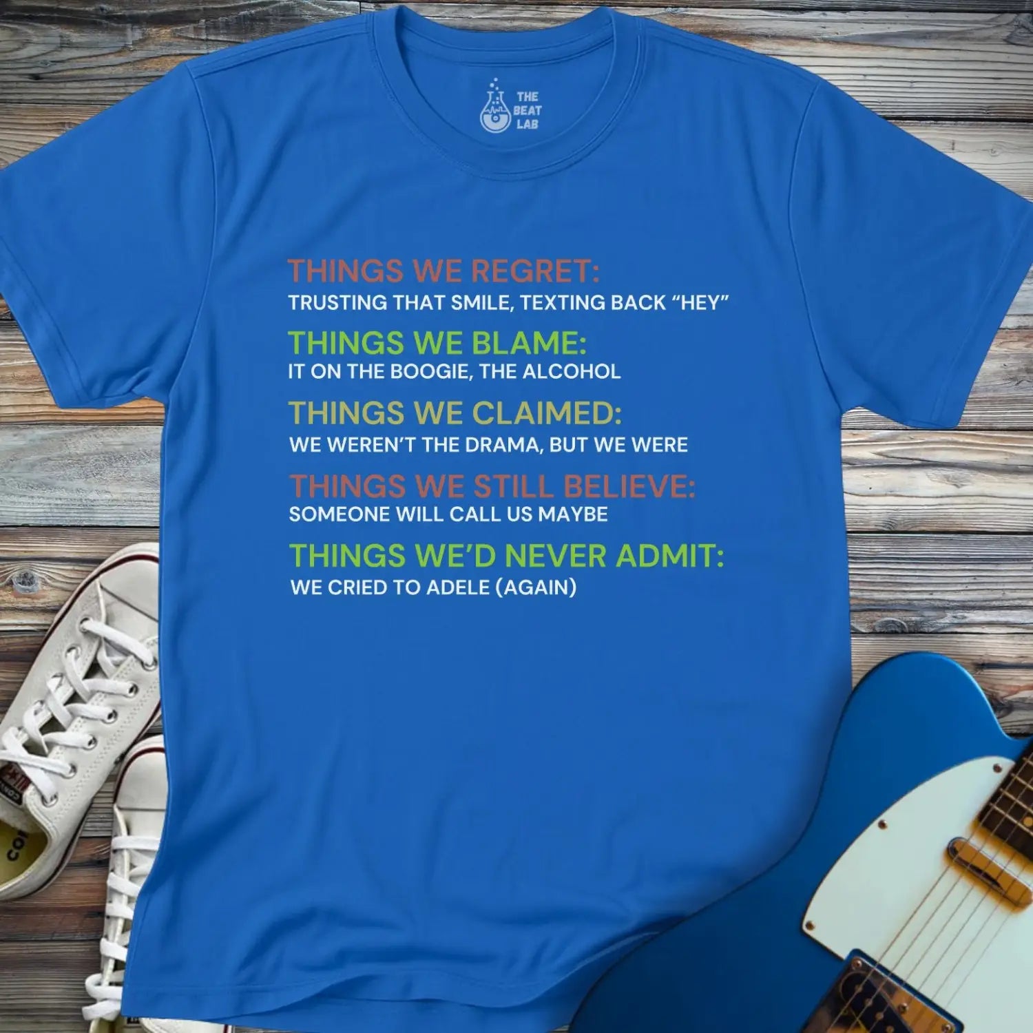 Things we regret T-shirt - Royal / S - T-Shirt