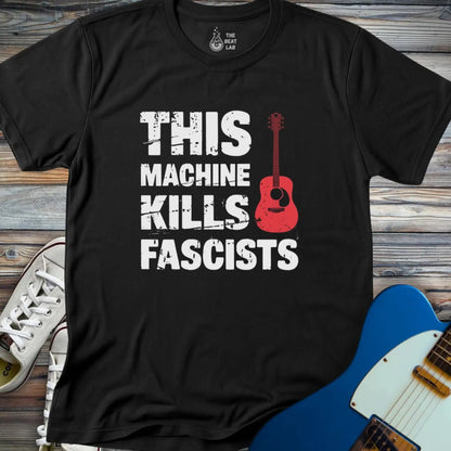 This Machine Kills Fascists T-shirt - Black / S - T-Shirt