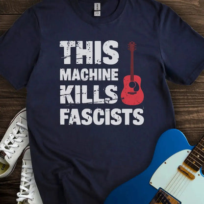 This Machine Kills Fascists T-shirt Navy