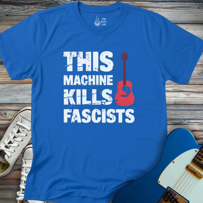 This Machine Kills Fascists T-shirt - Royal / S - T-Shirt