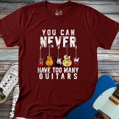 Too Many Guitars T-shirt - T-Shirt