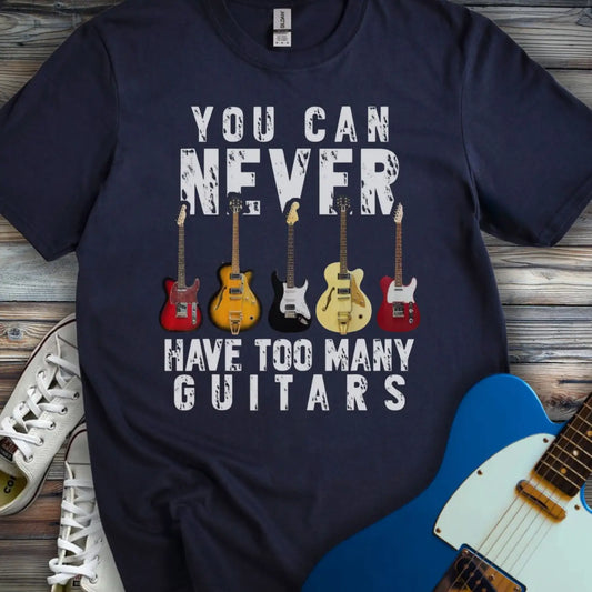 Too Many Guitars T-shirt Navy