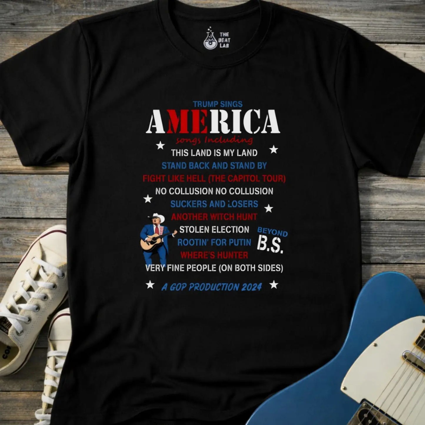 Trump Sings America T-shirt - Black / XS - T-Shirt