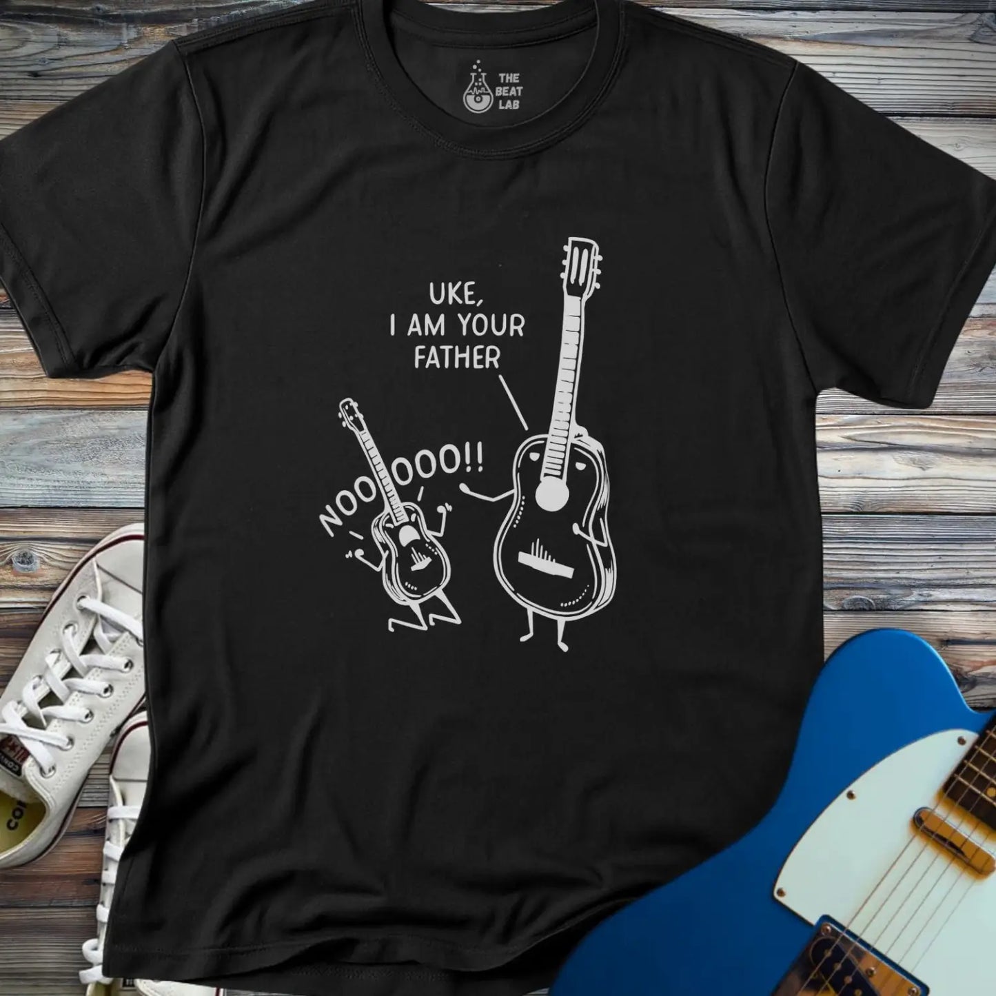 Uke I am Your Father (I) T-shirt - Black / S - T-Shirt