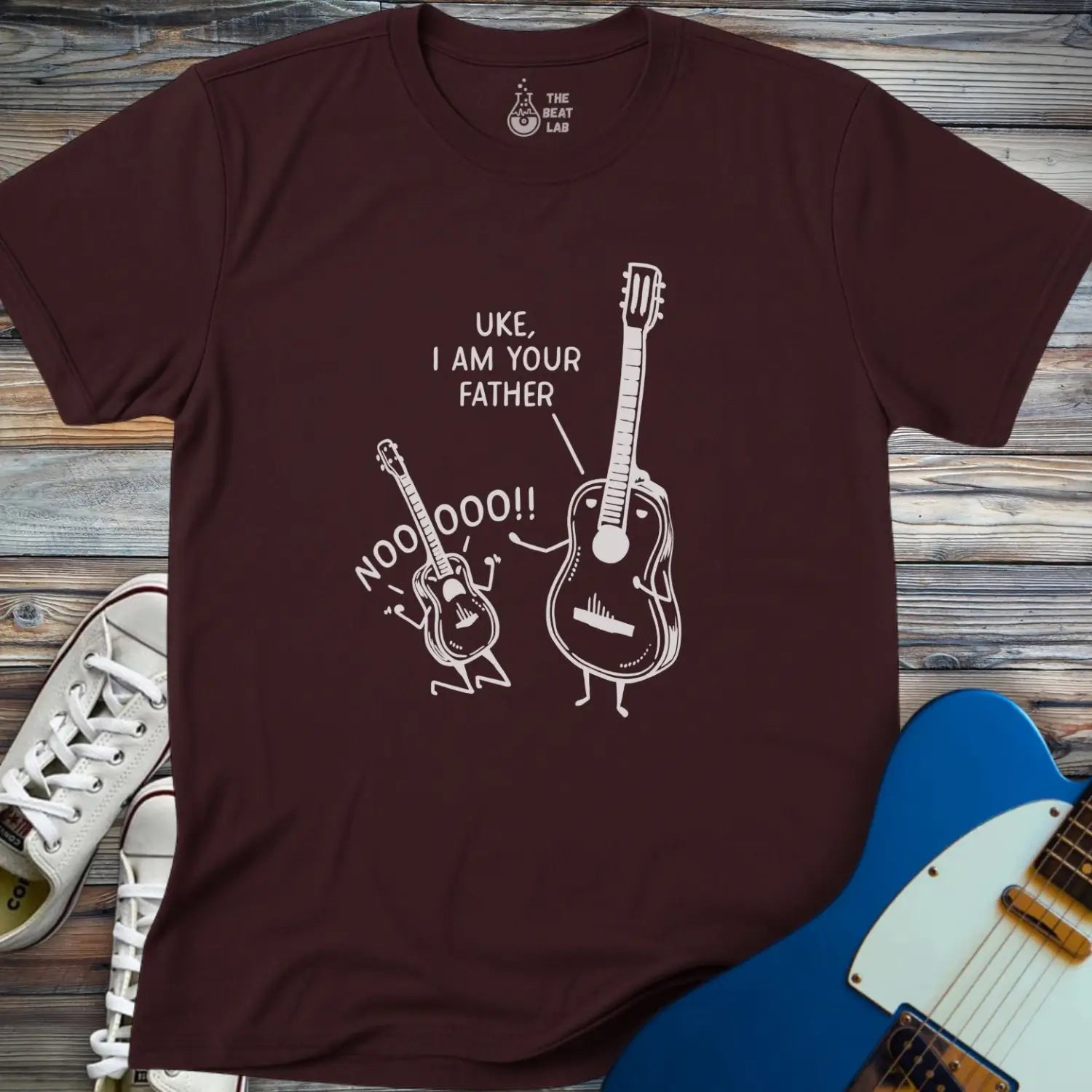 Uke I am Your Father (I) T-shirt - Dark Chocolate / S - T-Shirt