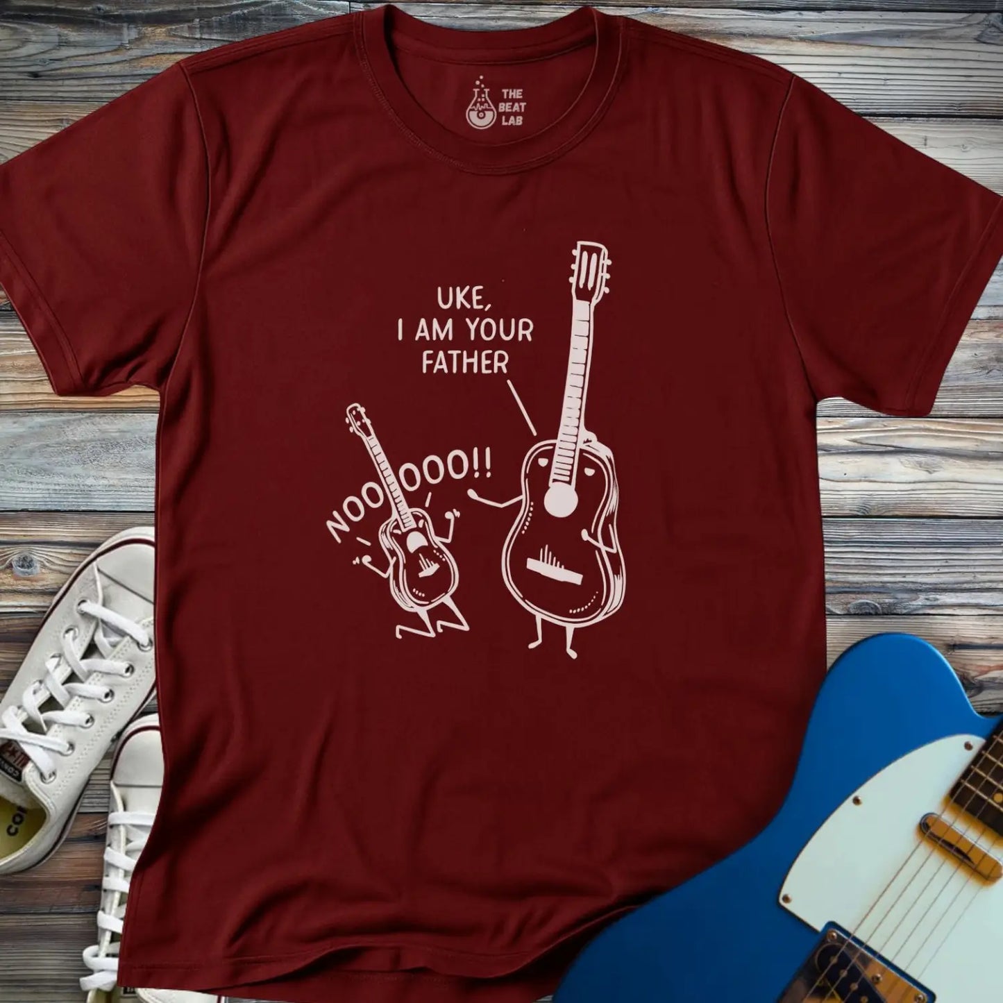 Uke I am Your Father (I) T-shirt - Maroon / S - T-Shirt