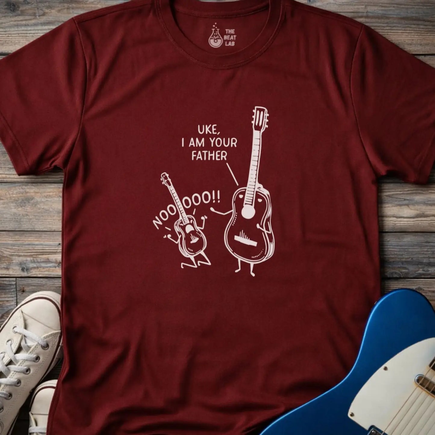 Uke I am Your Father (I) T-shirt - Maroon / S - T-Shirt