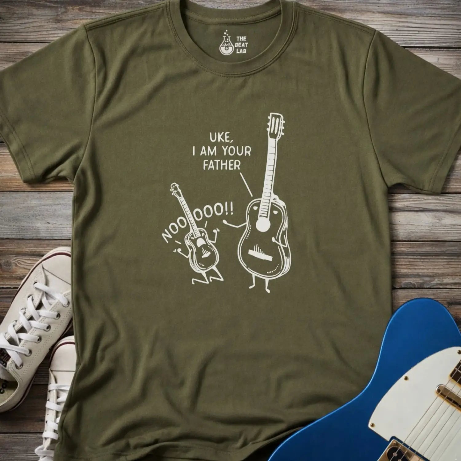 Uke I am Your Father (I) T-shirt - Military Green / S - T-Shirt