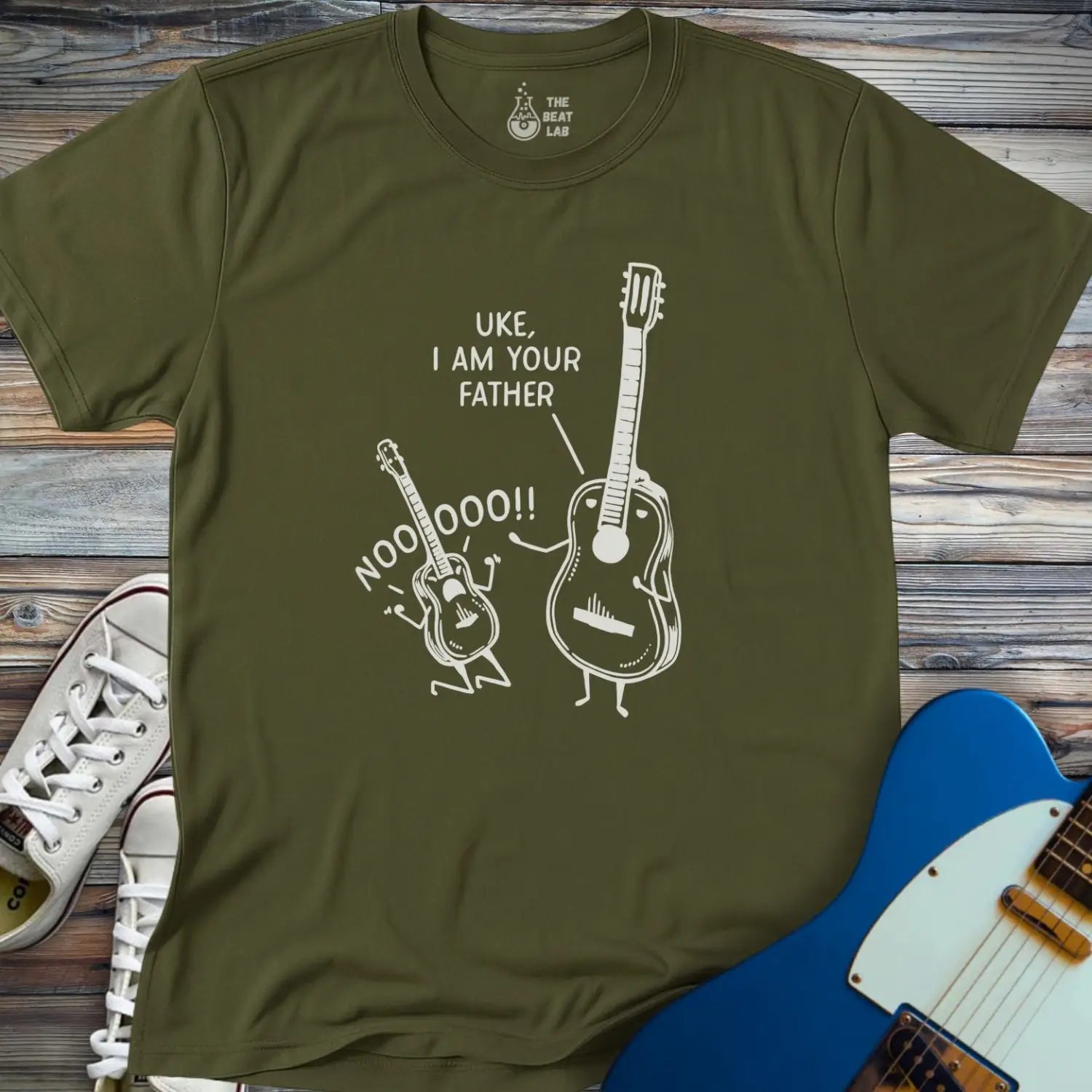 Uke I am Your Father (I) T-shirt - Military Green / S - T-Shirt