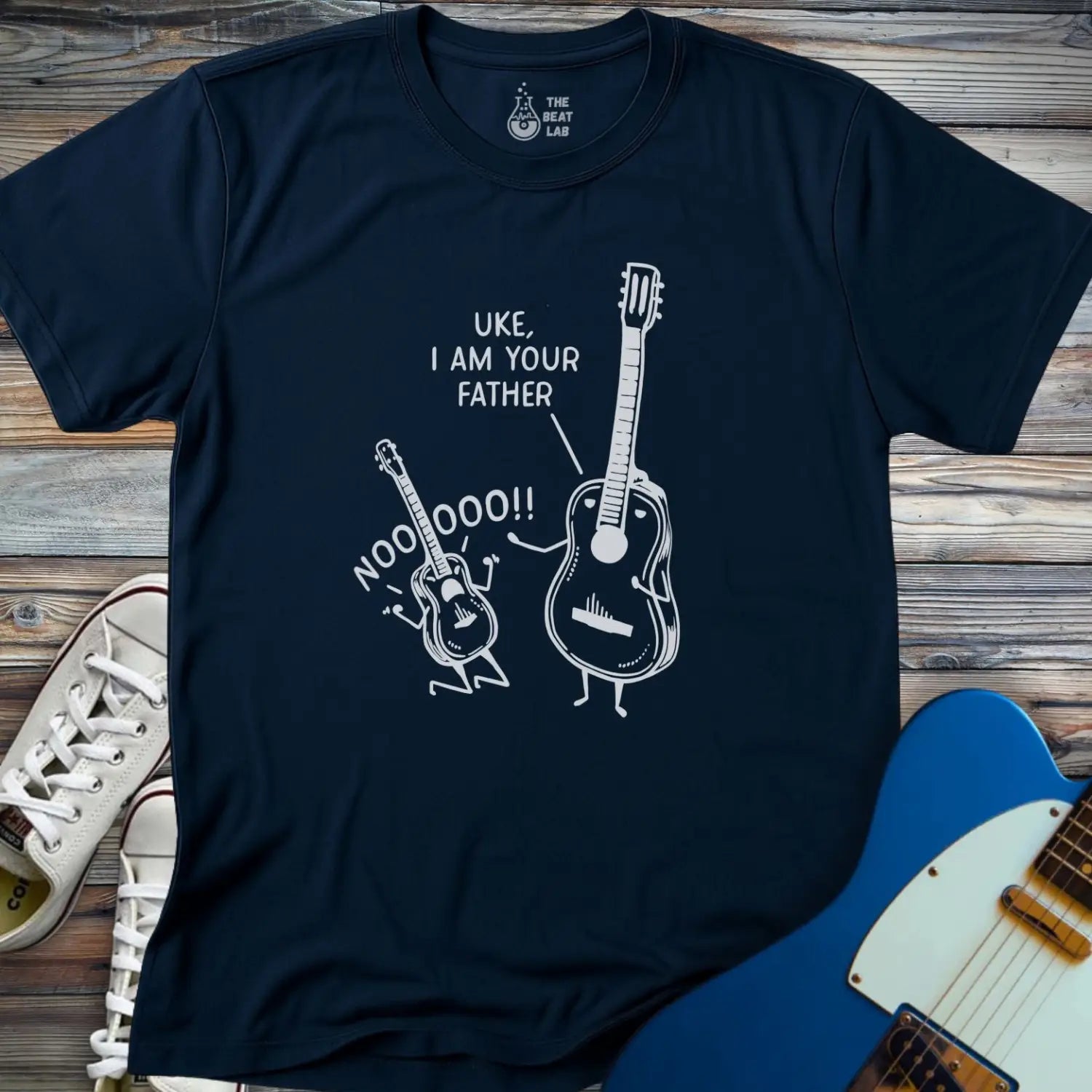 Uke I am Your Father (I) T-shirt - Navy / S - T-Shirt
