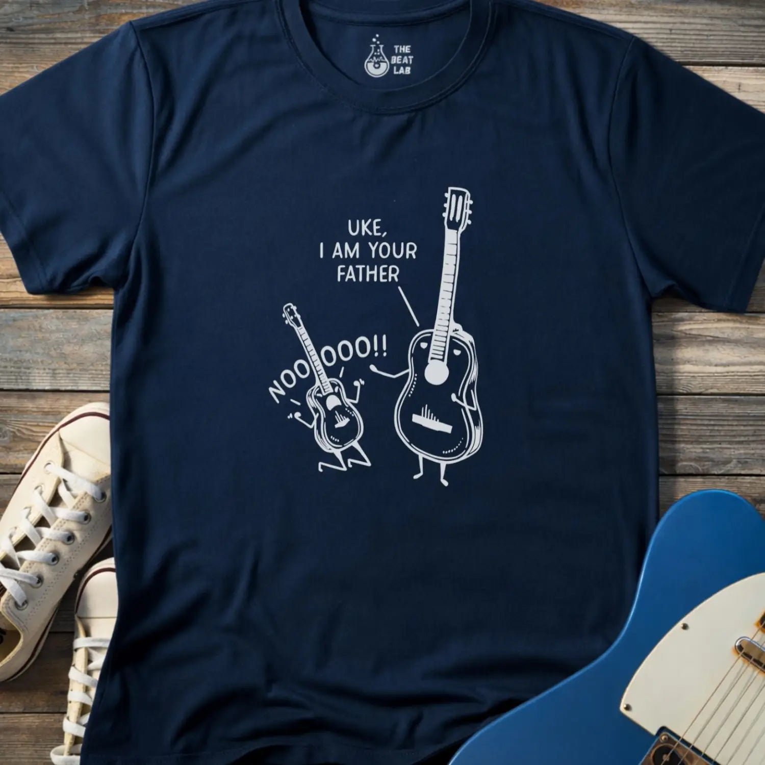 Uke I am Your Father (I) T-shirt - Navy / S - T-Shirt