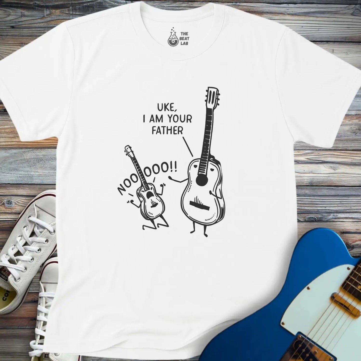 Uke I am Your Father (I) T-shirt - White / S - T-Shirt