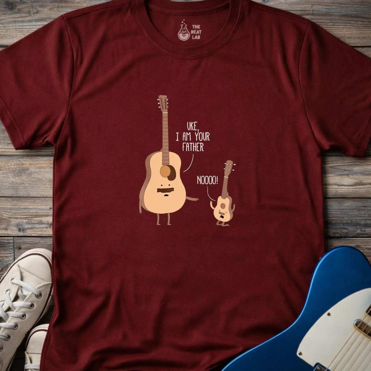 Uke I am Your Father (II) T-shirt - Maroon / S - T-Shirt