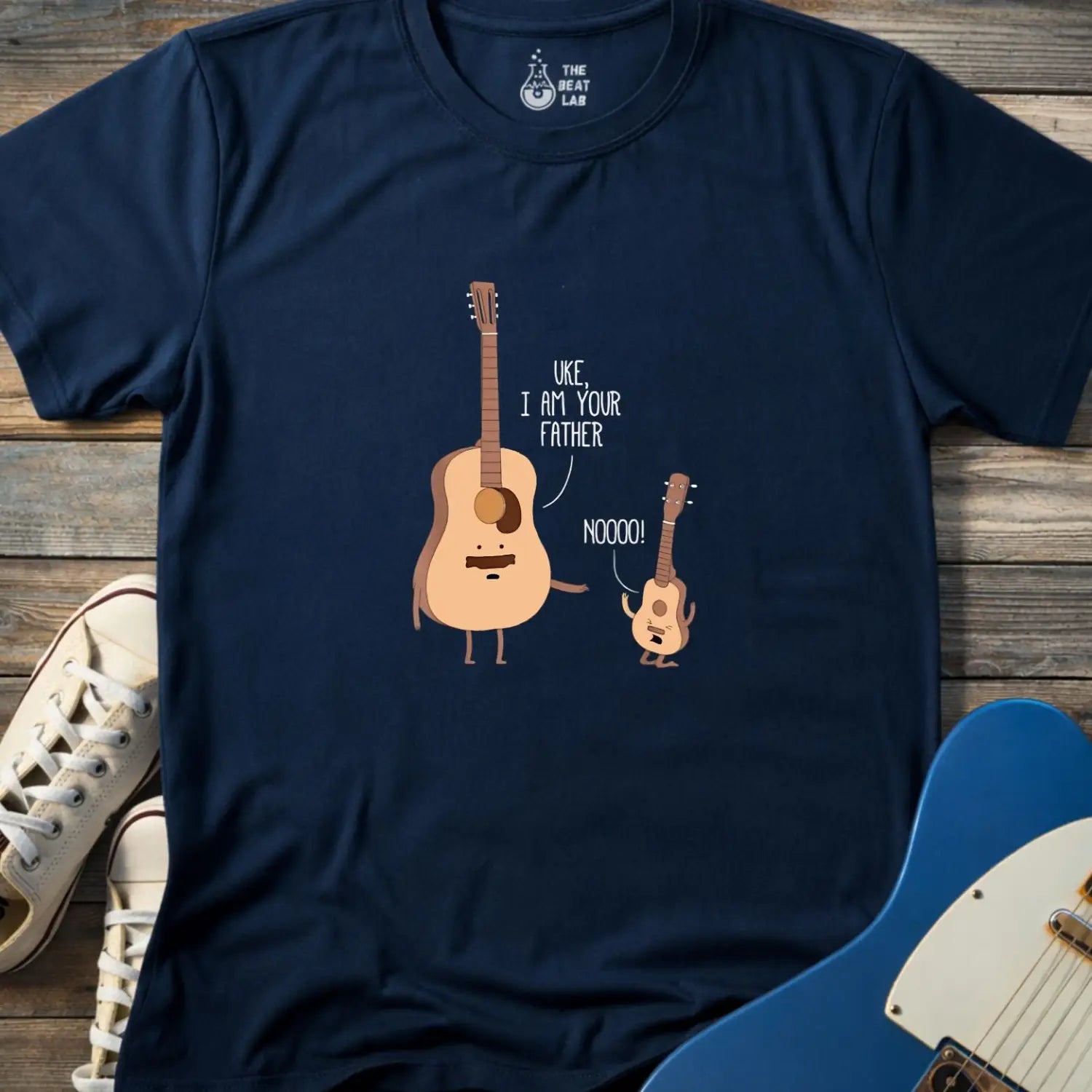Uke I am Your Father (II) T-shirt - Navy / S - T-Shirt