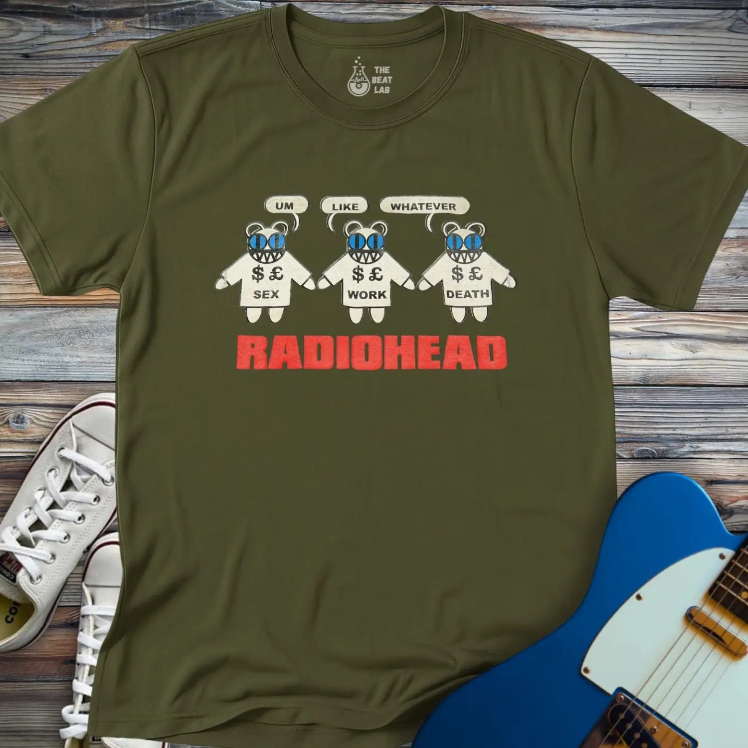 Um Like Whatever T-shirt - Military Green / S - T-Shirt