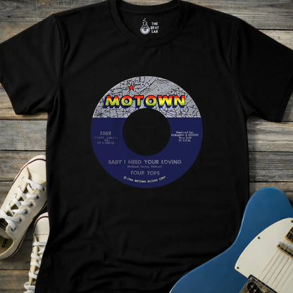 Vintage Motown Record T-shirt - Black / S - T-Shirt