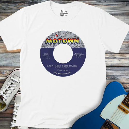 Vintage Motown Record T-shirt - White / S - T-Shirt