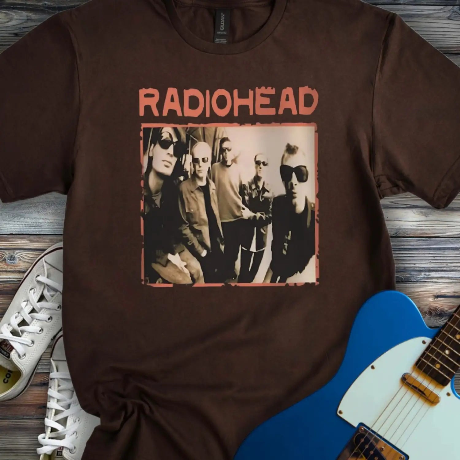 Vintage Radiohead Band T-shirt - Dark Chocolate / S - T-Shirt