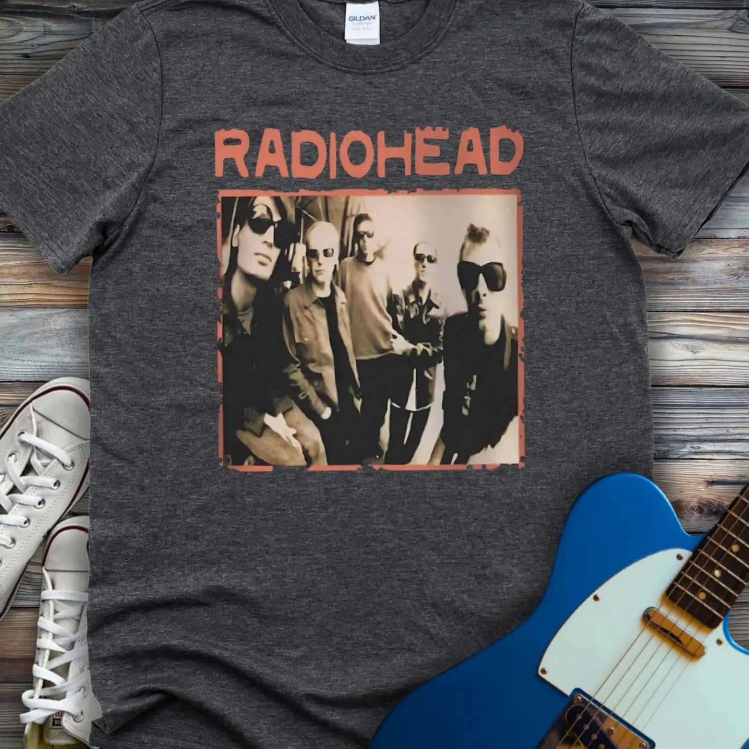 Vintage Radiohead Band T-shirt - Dark Heather Grey / S - T-Shirt