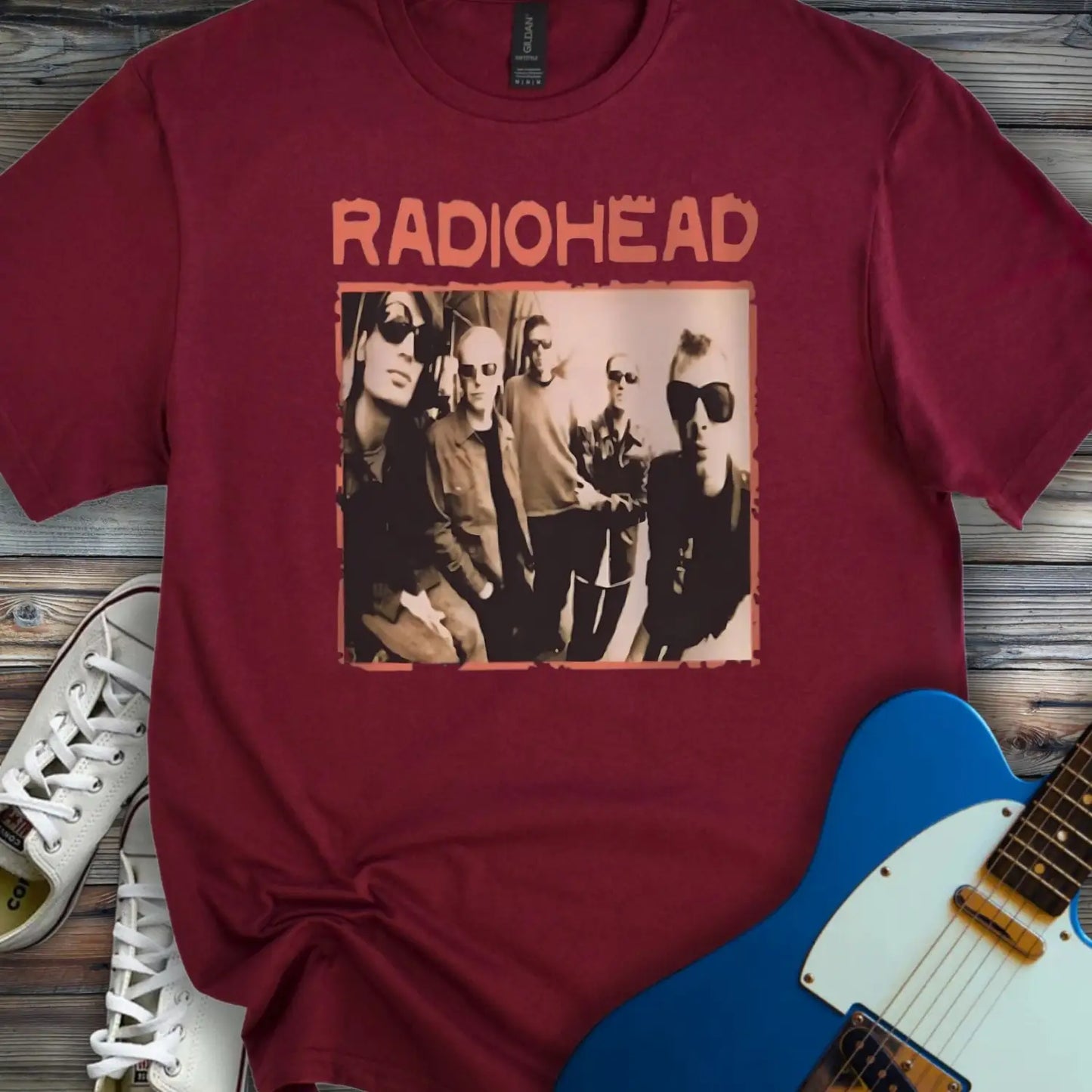 Vintage Radiohead Band T-shirt - Maroon / S - T-Shirt