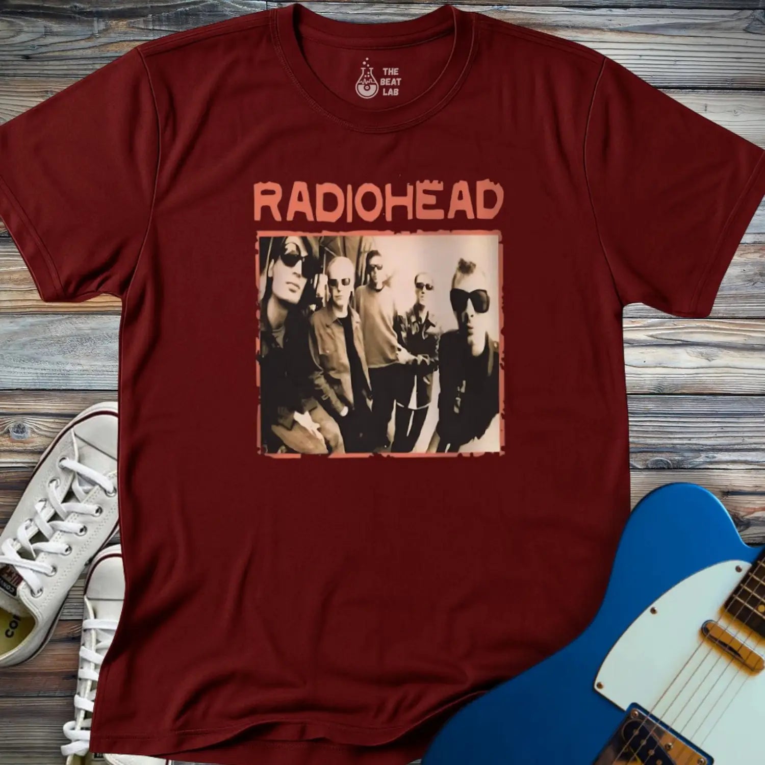 Vintage Radiohead Band T-shirt - Maroon / S - T-Shirt