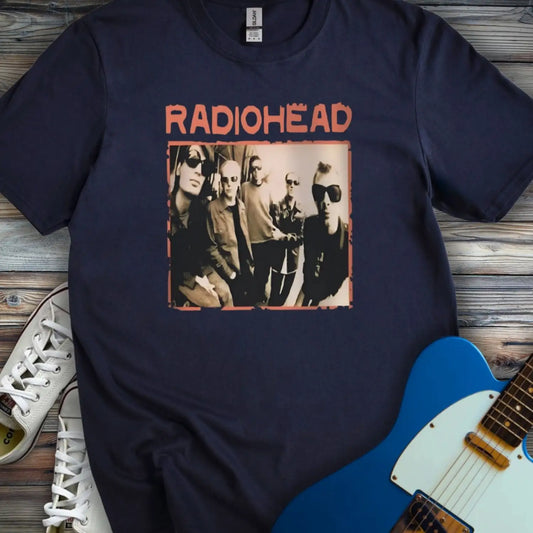 Vintage Radiohead Band T-shirt Navy