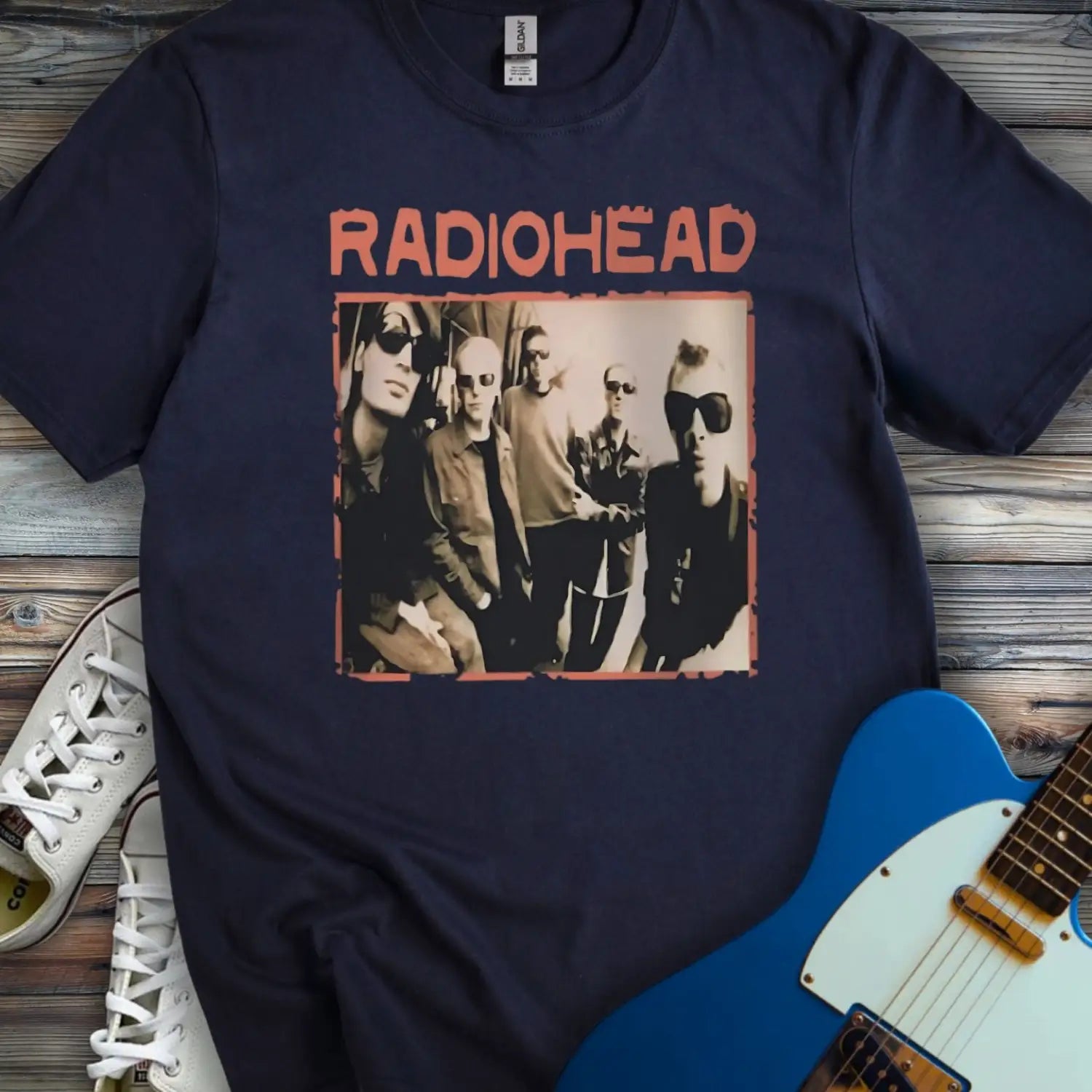 Vintage Radiohead Band T-shirt - Navy / S - T-Shirt