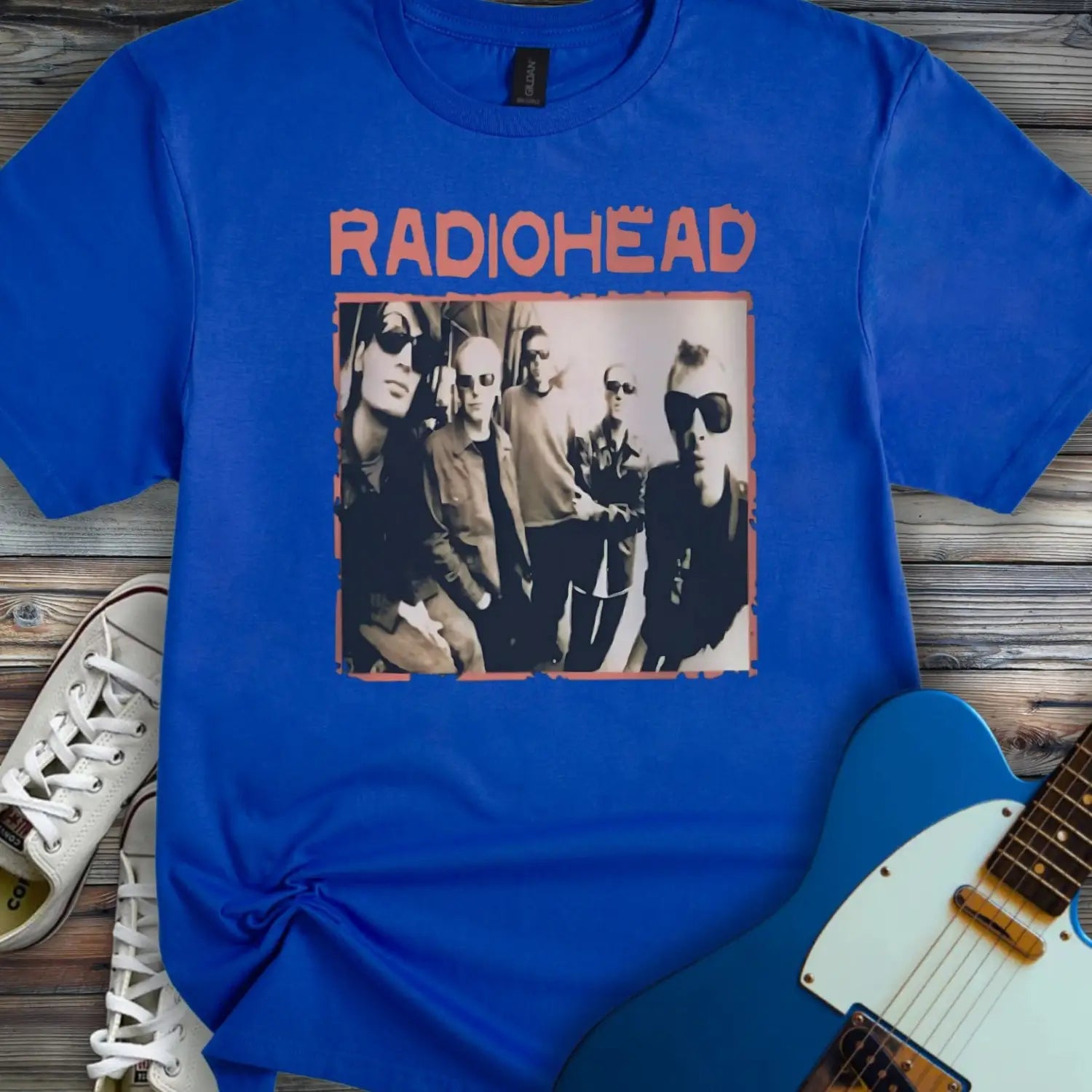 Vintage Radiohead Band T-shirt - Royal / S - T-Shirt